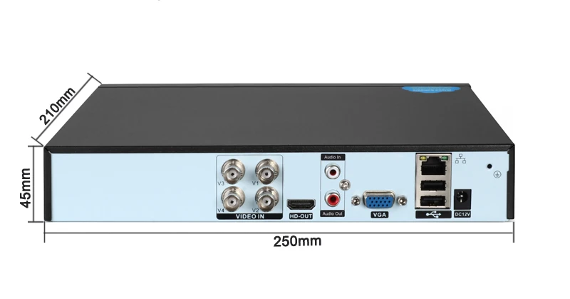 Remote Control Audio Face Detection Hi3531D 8MP 4K Xmeye 8CH 8 Channel H.265+ Hybrid WIFI 6 in 1 TVI CVI NVR AHD CCTV DVR System