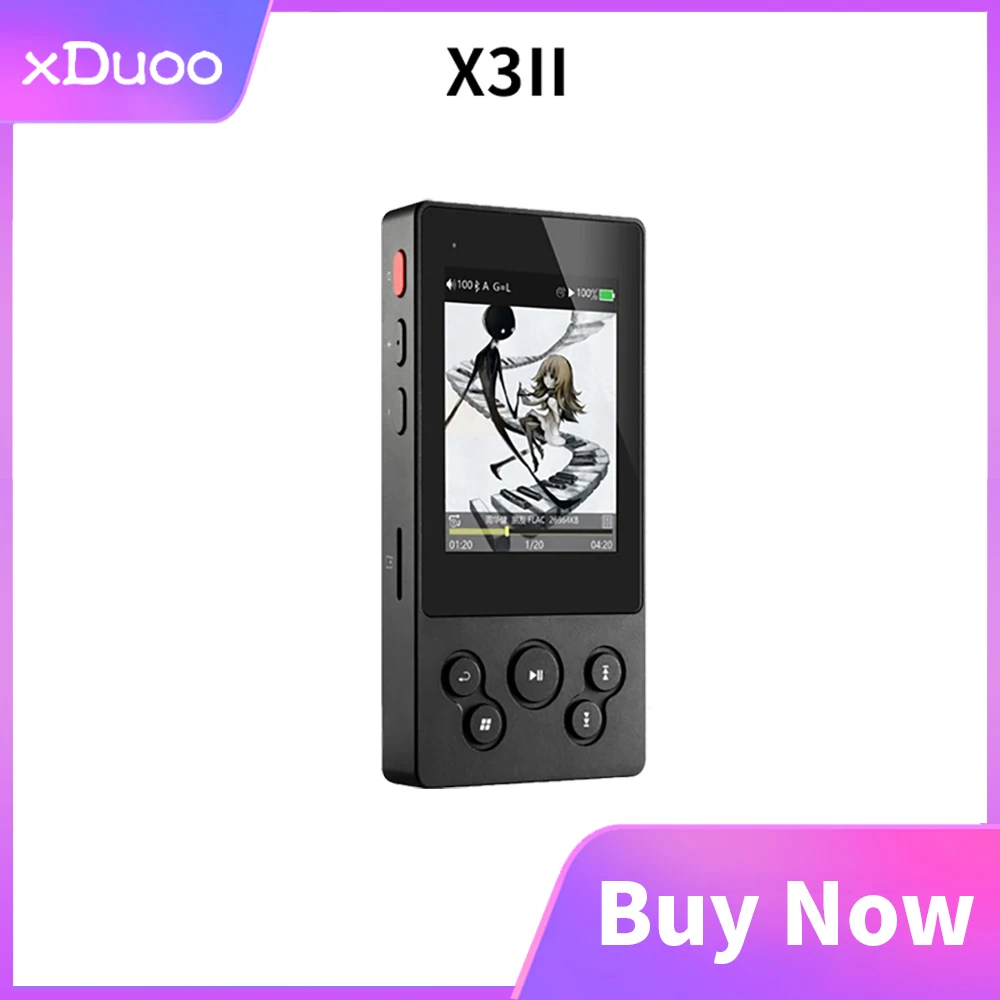 XDuoo X3II X3 II USB ЦАП MP3-плеер Bluetooth 4 0 AK4490 Портативный HIFI Mp3 музыкальный плеер DSD128 без