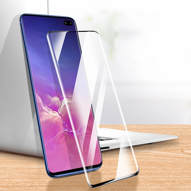Полностью изогнутое закаленное стекло для samsung Galaxy S10 S9 S8 Plus S10E Защита экрана S7 Edge