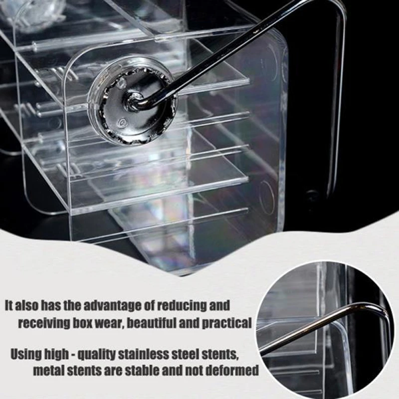 

Transparent Cosmetic Storage Box Remote Control Mobile Phone Storage Rack