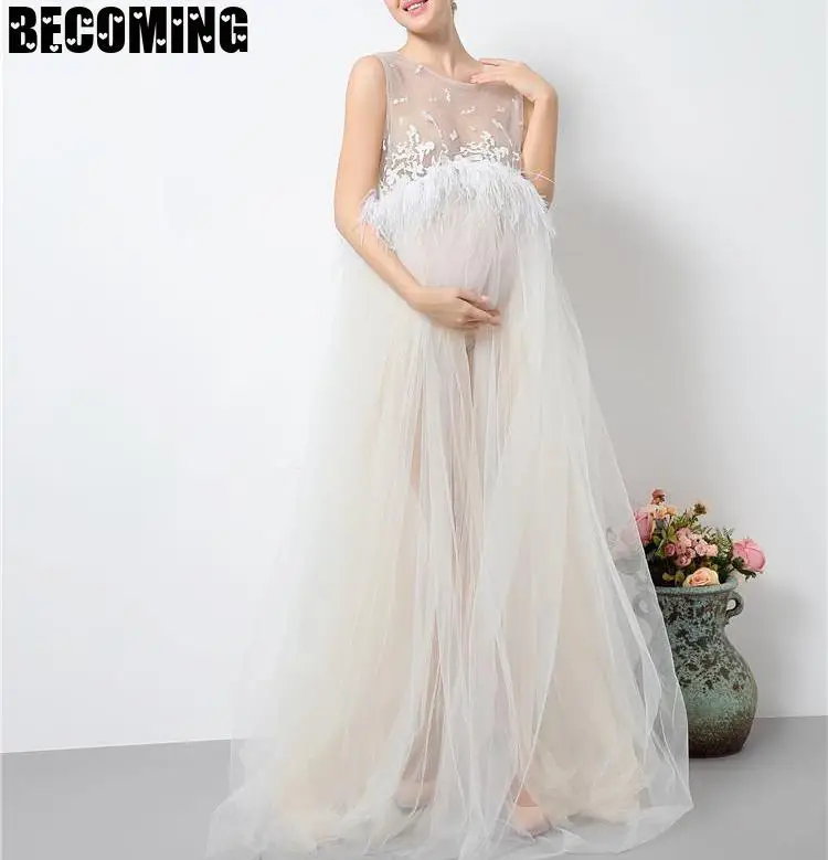 Платье для беременных фотосессии длинное платье Одежда женщин фотосъемки