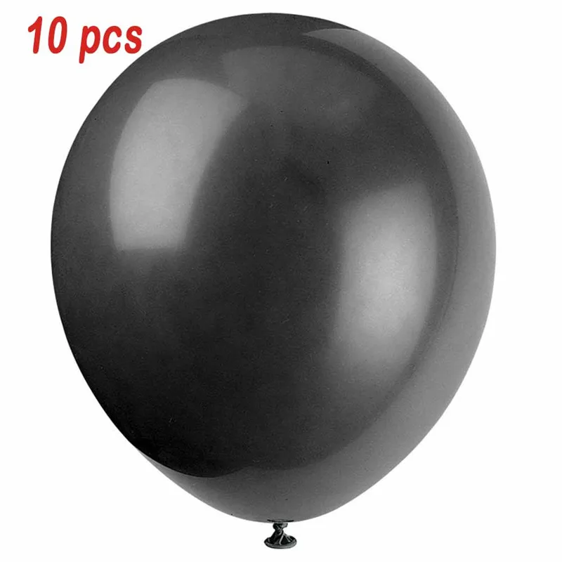 Black 10pcs 36 шт./набор, животные из мультфильмов лиса джунгли День рождения набор воздушных шаров Baby Shower клипсы для воздушных шаров, аксессуары для детей, для девочек и мальчиков поддерживает сторонние исполнители - Цвет: Black 10pcs