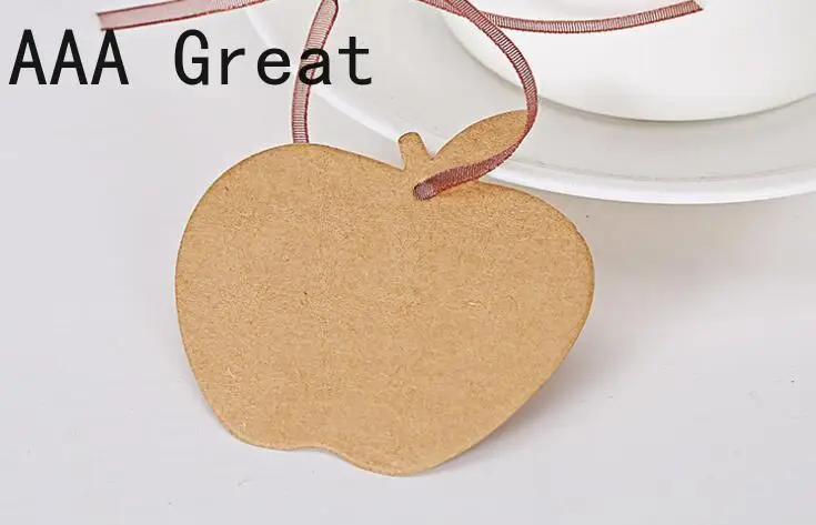 100 шт./лот подарки бирки карты крафт бумага фестиваль свадебное украшение