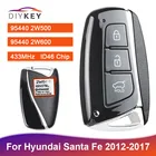 Пульт дистанционного управления с 3 кнопками, 433 МГц, ID46, для Hyundai Santa Fe 2012, 2013, 2014, 2015, 2016, 2017, 95440, 2W500, 2W600