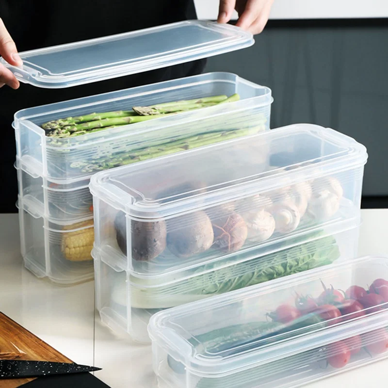 

Household Noodle Translucent Storage Box Airtight Spaghetti Box Food Fruit Container Home Kitchen Egges Food Fruit Container