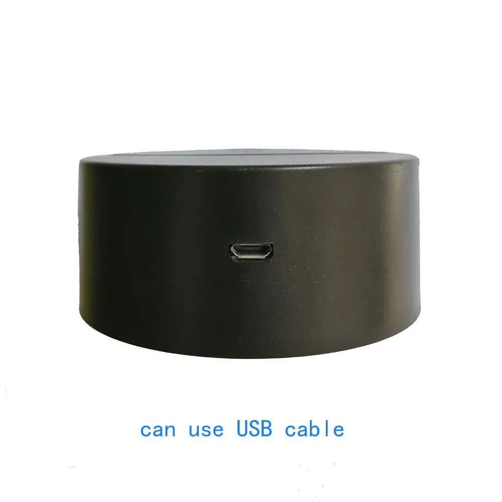 

3D LED Night Lights Base Acrylic Lamp Replacement H7 Color Colorful USB Cable Touch Remote Control Light Holder Table Decor