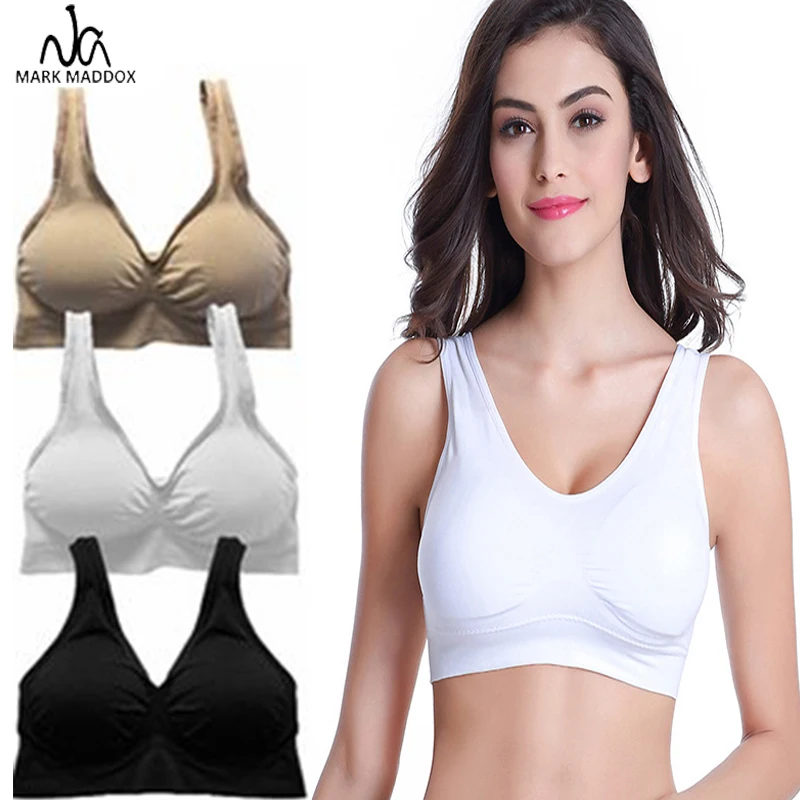 MARK MADDOX Повседневный удобный бюстгальтер съемные подушечки двухслойный