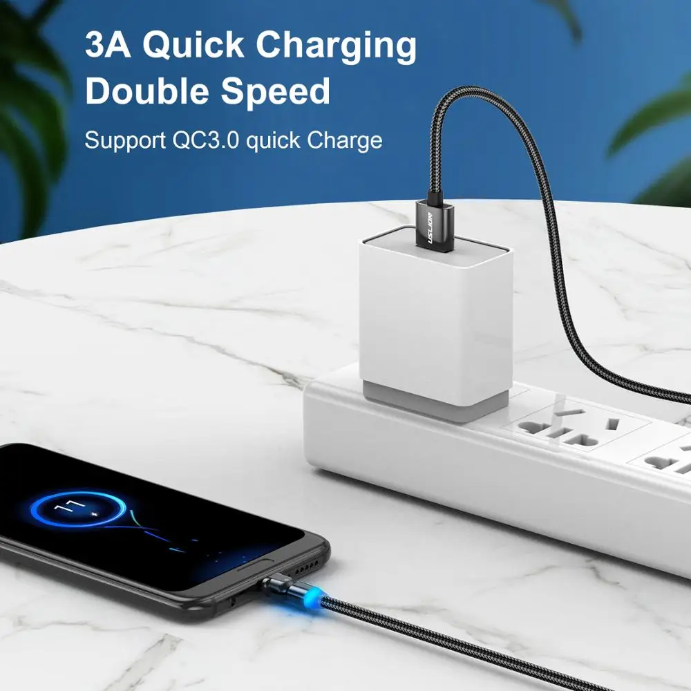 

USB Type C 180 Degree Fast Charging USB C Cable Type-C Data Cord Charger Wire For Samsung S8 S9 Note 9 8 Xiaomi 10 Pro