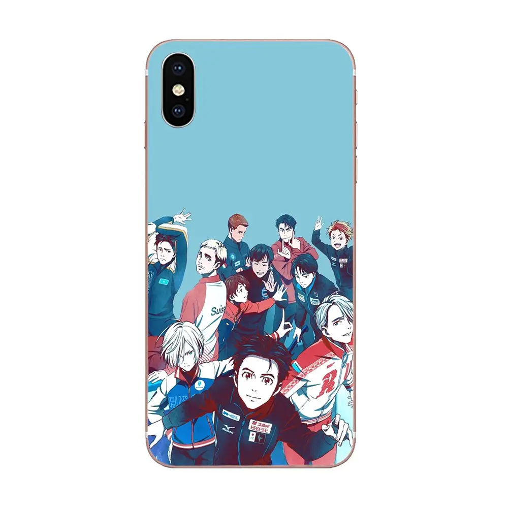 TPU Capa For Samsung Galaxy Note 5 8 9 S3 S4 S5 S6 S7 S8 S9 S10 5G mini Edge Plus Lite Anime Skate Yuri On Ice Plisetsky | Мобильные