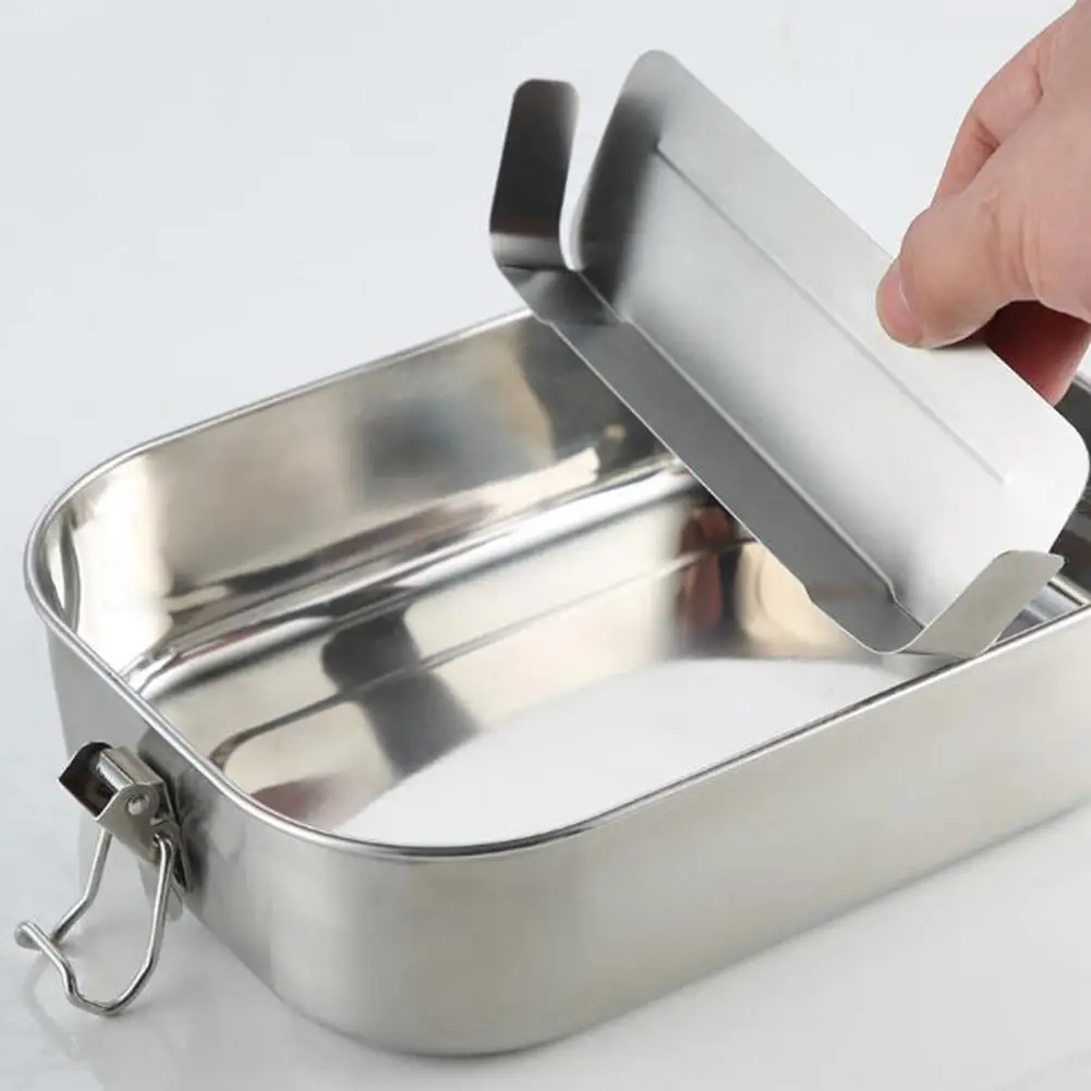 Ланч-бокс для детей контейнер еды из нержавеющей стали 304 объемом 1200 мл со съемным