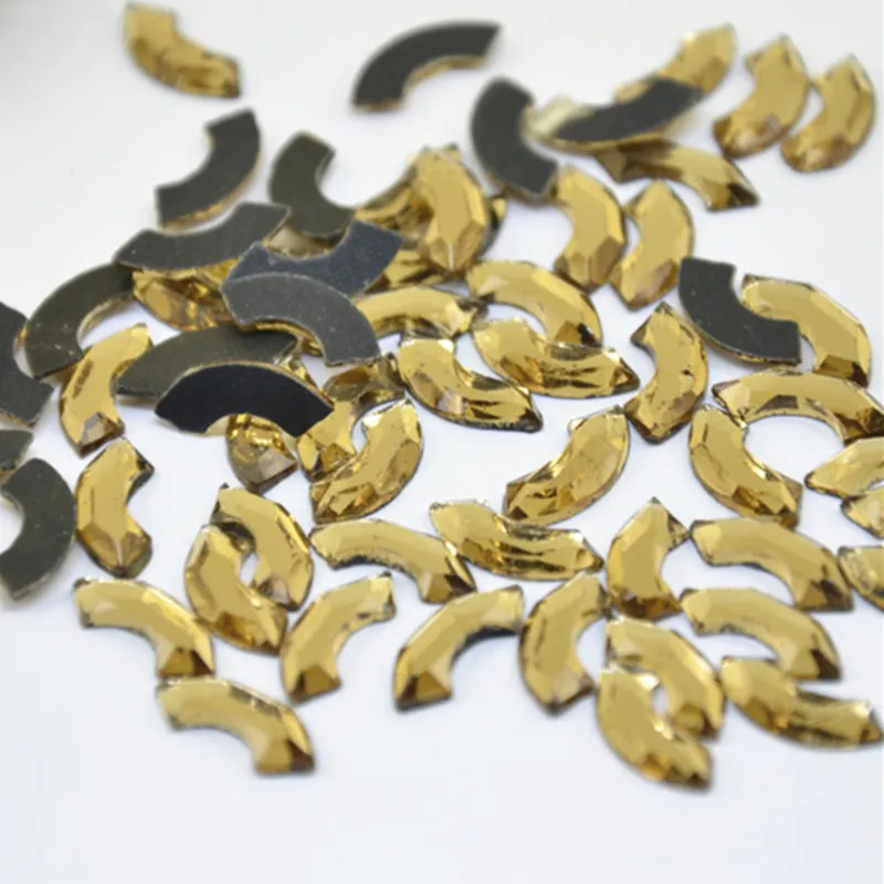 Высококачественные Стразы с плоской задней поверхностью горячей фиксацией 6x12 мм