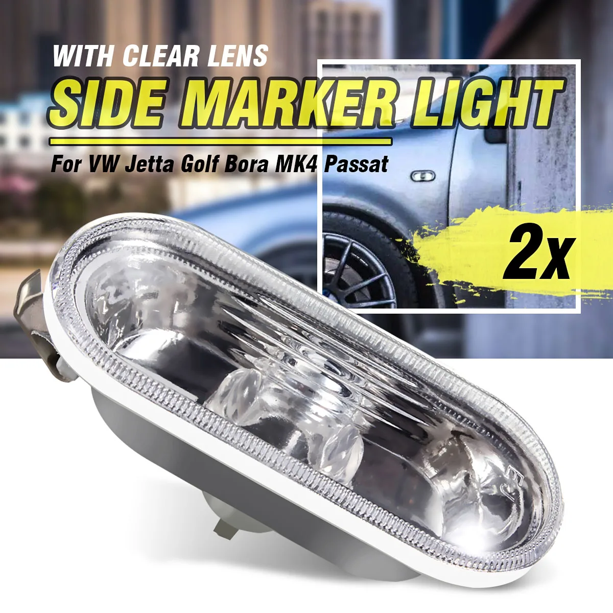 2X боковые габаритные огни для VW Jetta Golf Bora MK4 Passat B5 B5.5 GTI Beetle R32|side marker light|marker lightlight for |