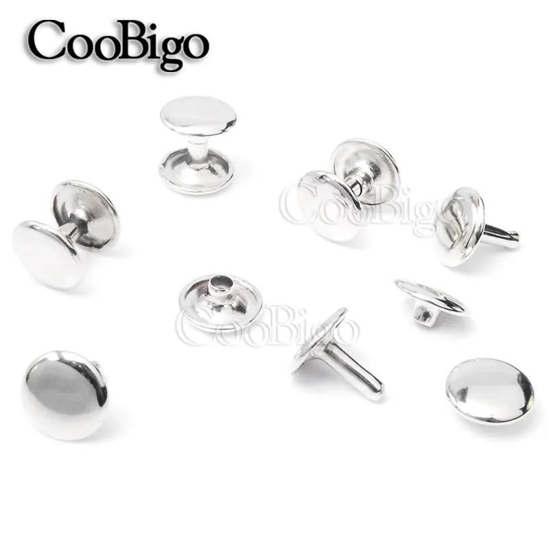 Металлические заклепки-гвоздики с круглыми шипами 12 х10 мм 100 комплектов | Дом и