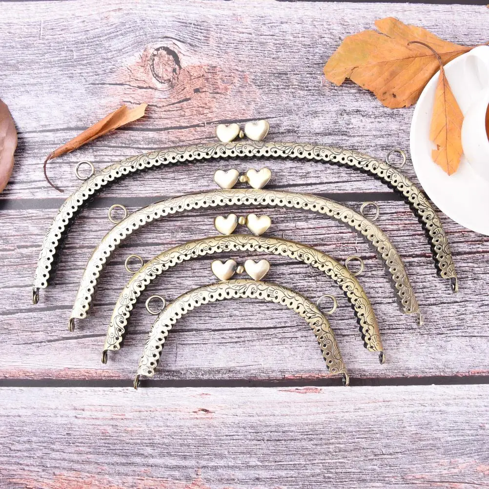 Сердце DIY 1 шт. кошелек сумочка ручка Монета Сумка металлическая застежка