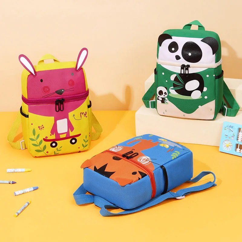 2021 Новый мультяшный милый школьный рюкзак с двумя плечами для детей 1-6 лет