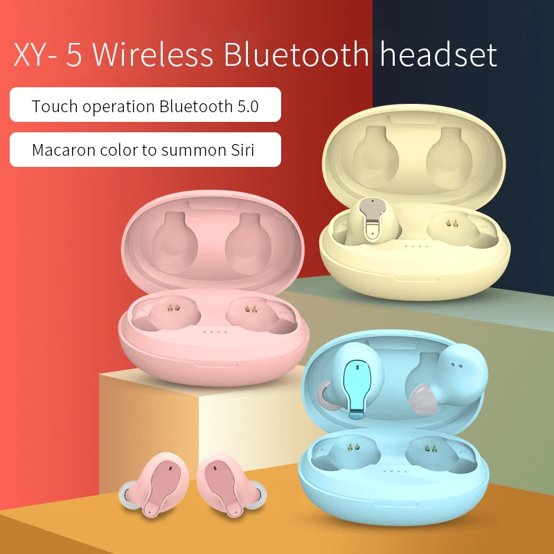 

TWS Infinite Bluetooth Headset 5.0 Portable Sports Black Technology Stereo Touch Headset for Xiaomi Apple Huawei