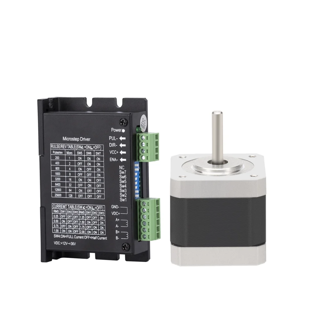 NEMA 17 шаговый двигатель Diver набор DC12V 24V 36 2A HB420 Драйвер + 42 Мотор 42YG250 40 мм 0.4N.m 1A
