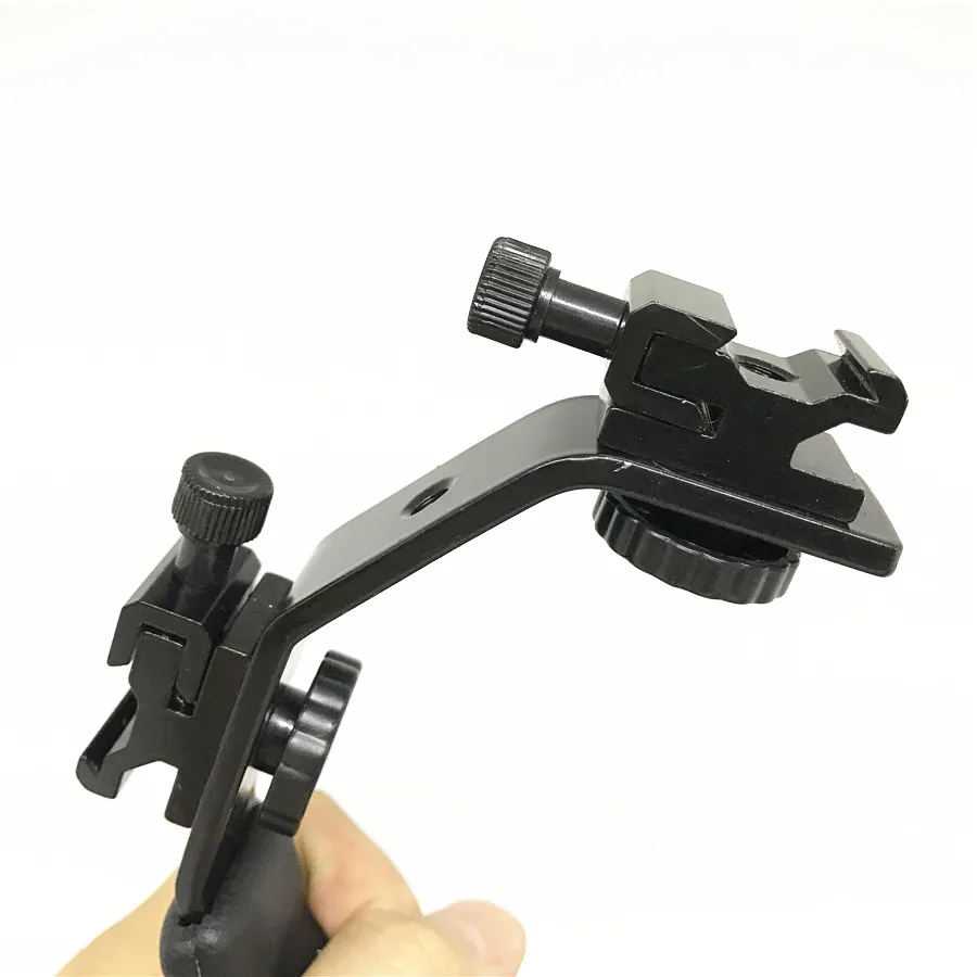 Металлический двойной кронштейн для вспышки Держатель Горячий башмак держатель