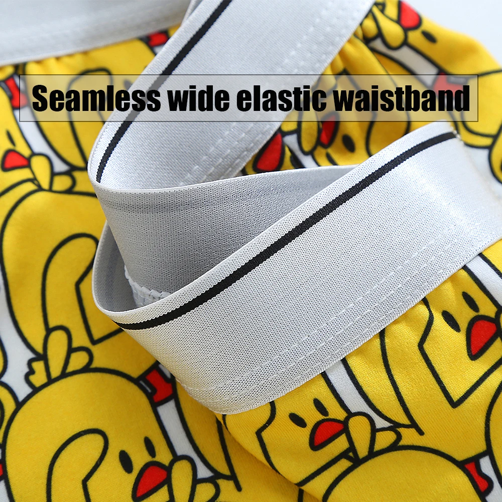 Underwear Men Boxer Cartoon Funny Panties Elastic Boxershorts Men Underpants Breathable Seamless Male Soft Calzoncillos Hombre