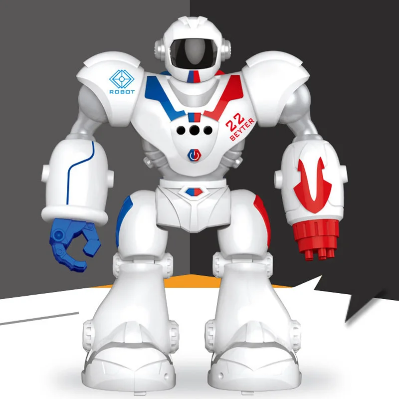 RC интеллигентая (ый) Робот USB зарядка с LED светильник планета полиции