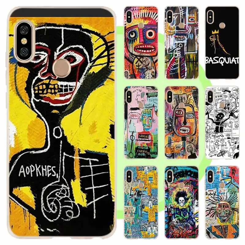 

Jean Michel Basquiat Silicone Clear Case For Xiaomi Redmi 10 9 8 7 6 A 9at 9Prime Y3 K20 Pro TPU Fundas