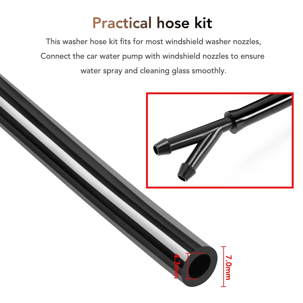 2m Car Windshield Washer Nozzle Hose Accessories Styling for Mazda 2 3 5 6 MS CX-4 CX-5 CX-3 CX-9 MX3 MX5 cx-8 cx-7 CX30 - купить по