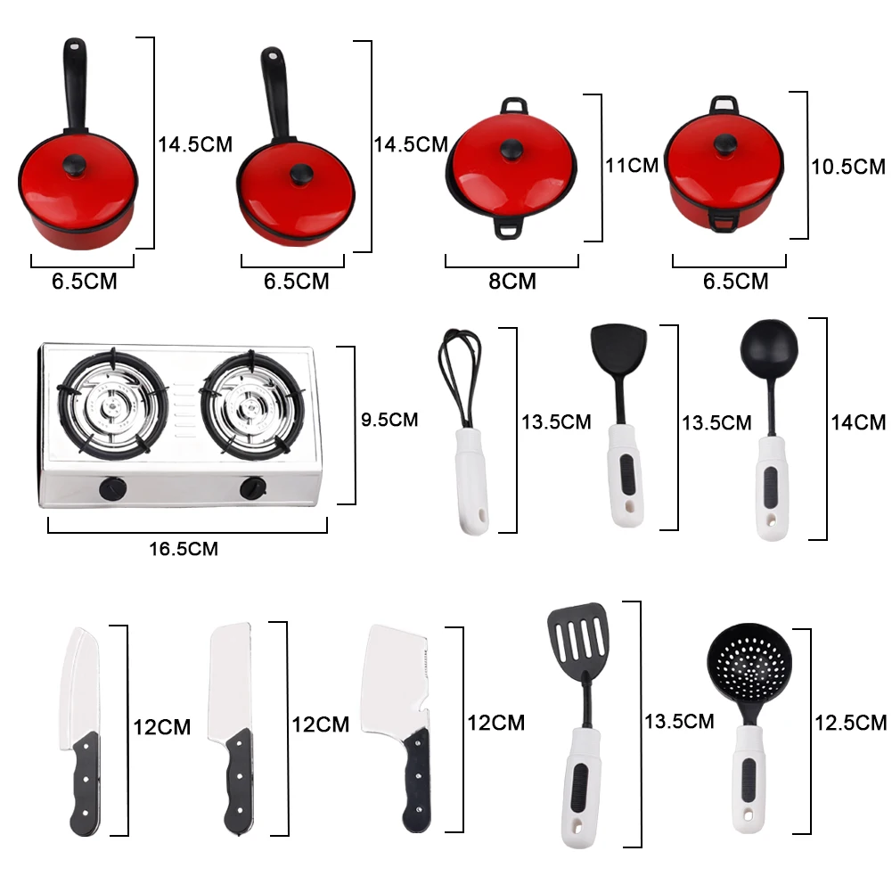 Детские забавные мини наборы детской кухни из 13 предметов игрушка для ролевых