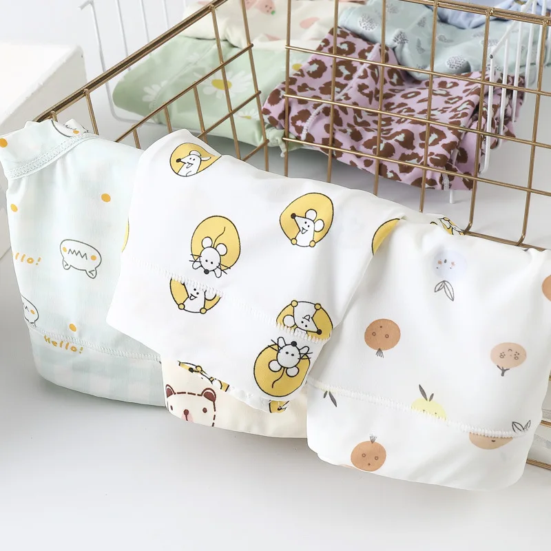 Трусики женские хлопковые с принтом милое нижнее белье из вискозы мультяшным