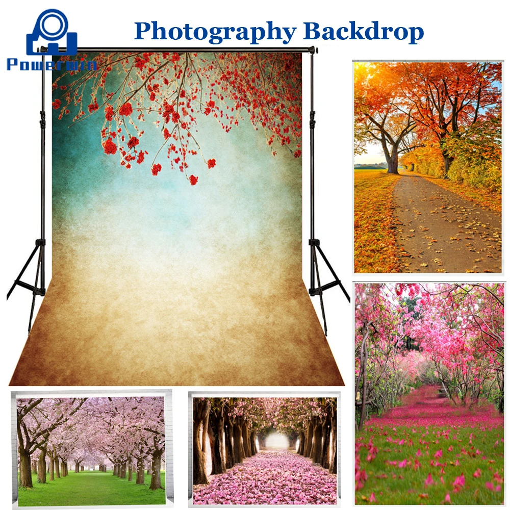 Powerwin 150X210cm Виниловый фон для фотосъемки с изображением ткань пейзаж цветком