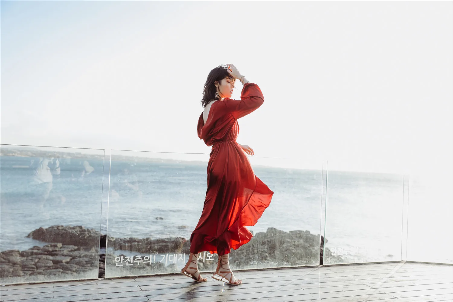 

Summer Luxury Bohemian Women's Lantern V Neck Irregular Holiday Dress Party Red Dresses Maxi Vestidos Beach Loose Ladies Dress