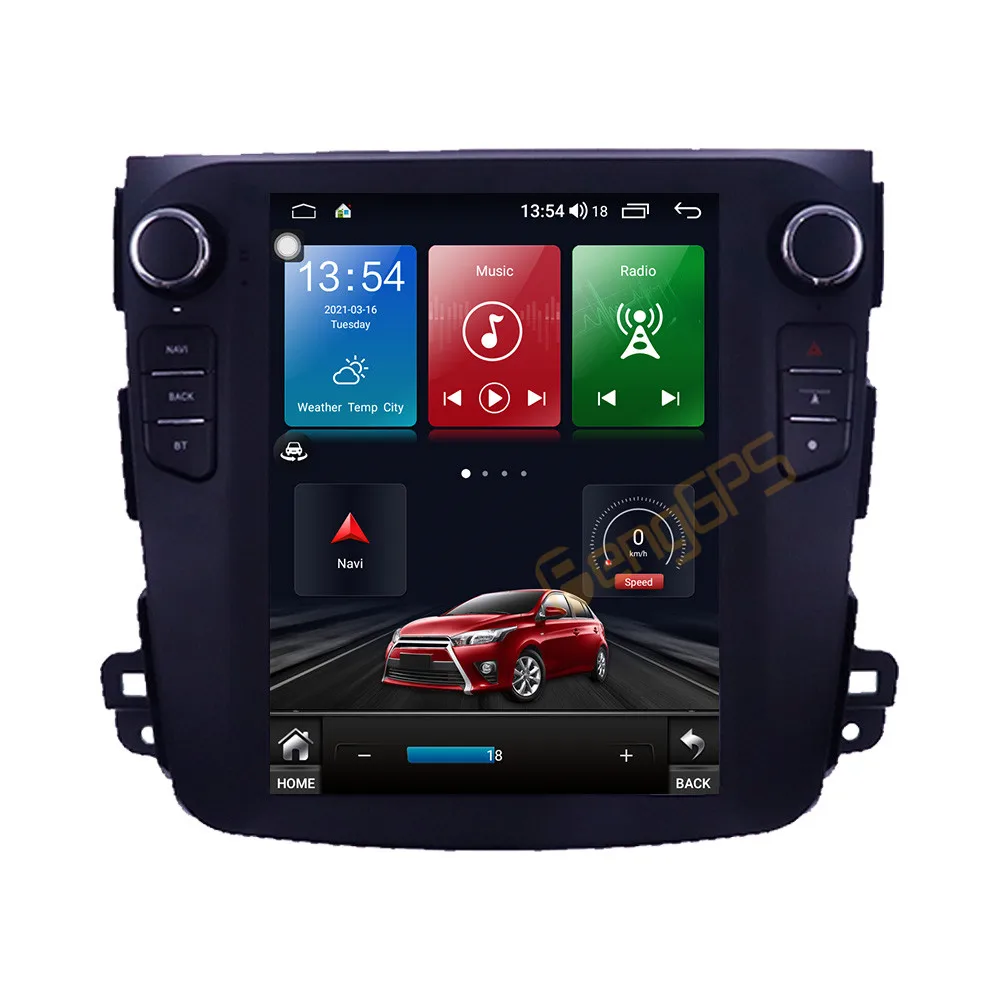 

128G Android 10 экран в стиле Теслы для Mitsubishi Outlander 2008 автомобильный мультимедийный проигрыватель функциональный GPS Радио Автомобильное стерео го...