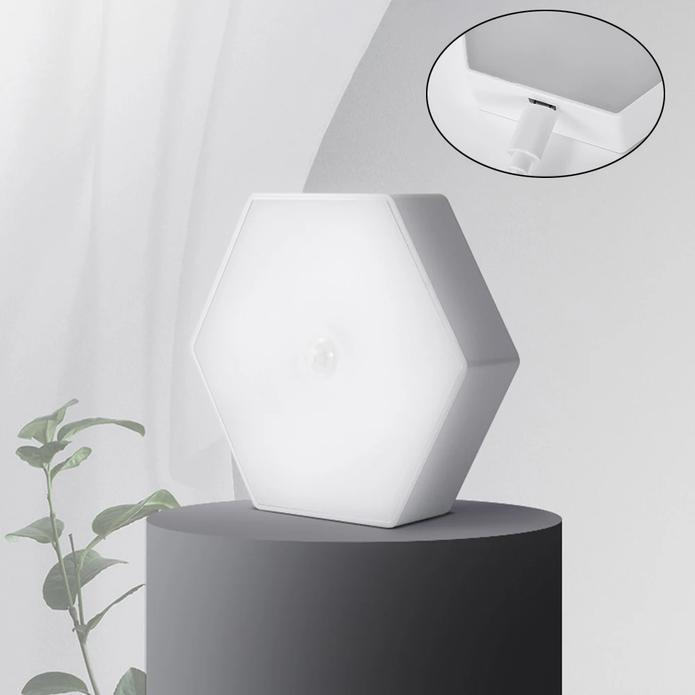 

IR Infrared Motion Sensor Night Light LED Closet Lights Rechargeable or Battery Power Wireless Motion Detector Magnet Night Lamp