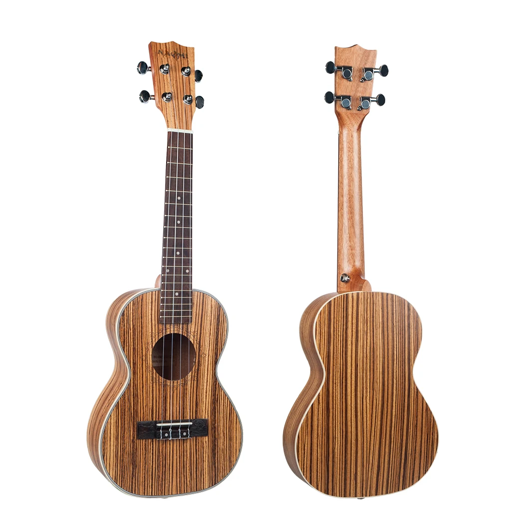 Наоми укулеле концертная Гавайская гитара Акустическая Zebrawood 4 струны 23