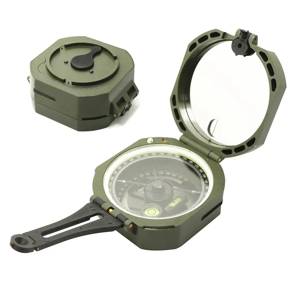 

High Quality Professional Camping Hiking Compass Survival Geological Transit Compass Measuring Slope Scale Outdoor Accessories