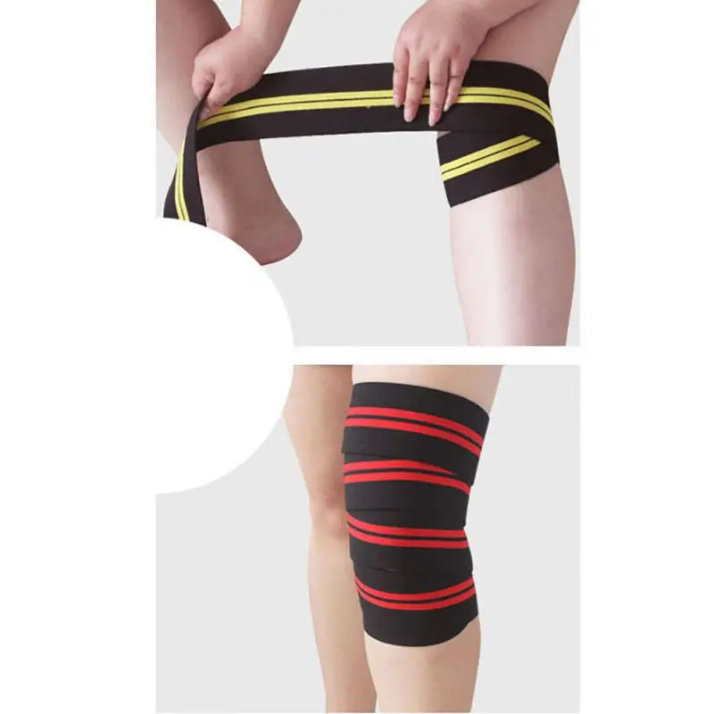 

Weightlifting Elbow Elastic Bandage For Knee Leg Training Support Wraps Straps Knee Pads Outdoor