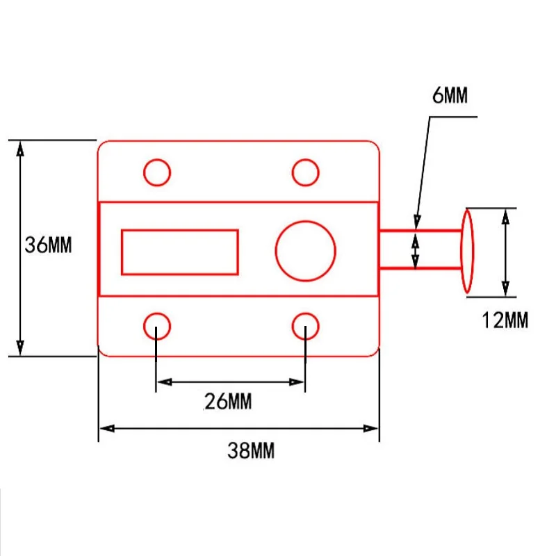 20 шт./лот кнопка для окна шкафа с пружинной нагрузкой Автоматический Дверной Болт