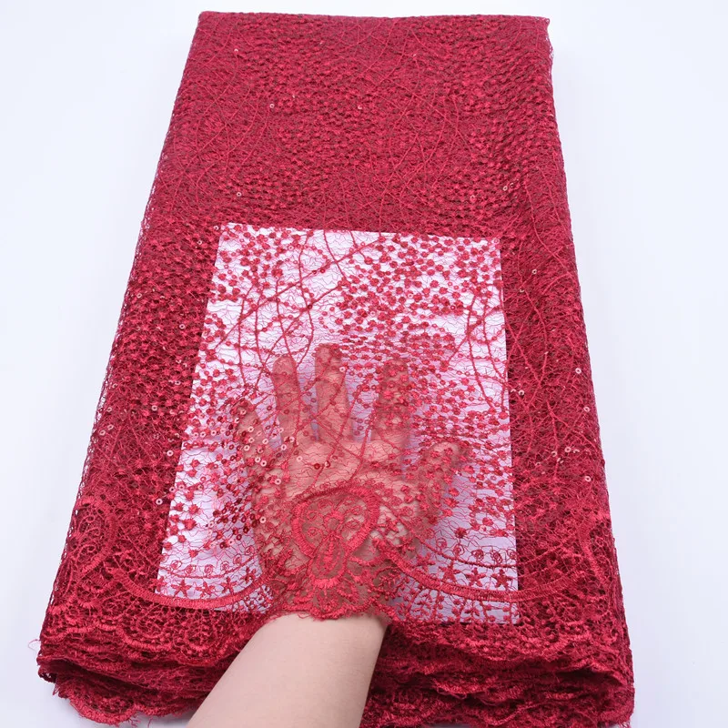 Чистая Белая французская сетчатая кружевная ткань высокого качества