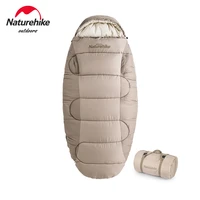 naturehike winter sleeping bag pancake washable portable ultralight adult cotton sleeping bag wearable camping sleeping bag