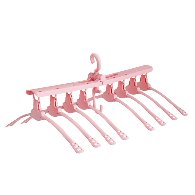 

OIMG Foldable Clothes Hanger Household Multifunctional Space-saving Plastic Hanging Drying Rack Super Load-bearing Non-slip