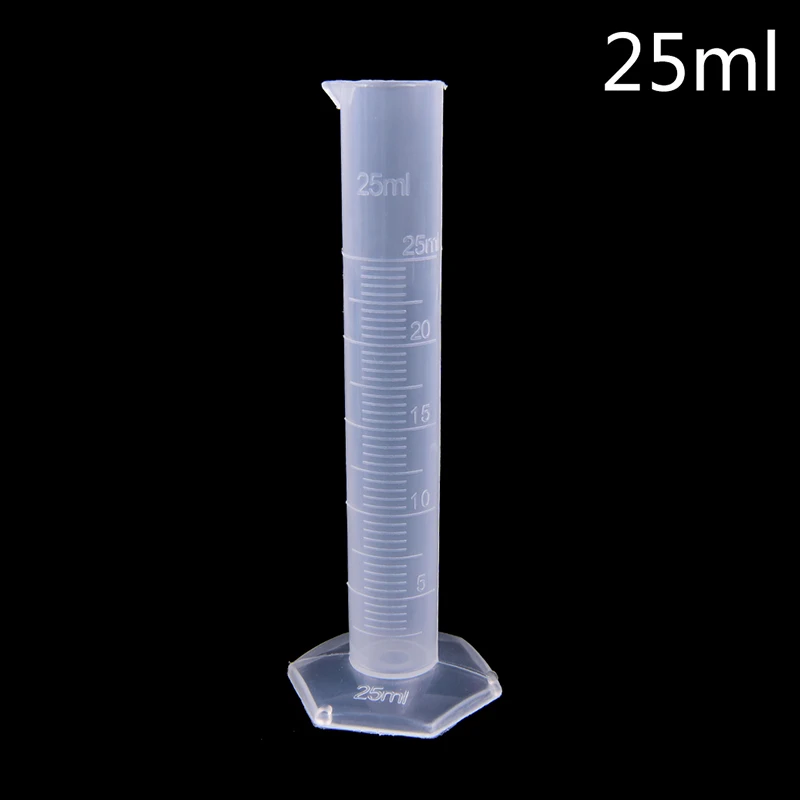 

Пластиковый мерный цилиндр 25 мл, Градуированный инструмент, химическая лаборатория цилиндрические инструменты, школьные лабораторные при...