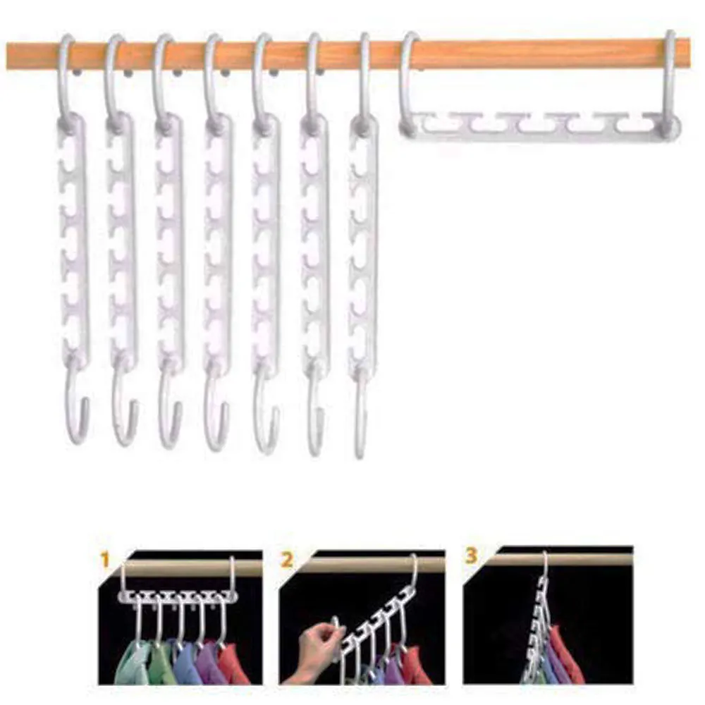 Волшебная вешалка 3D многофункциональная складная для одежды хранения