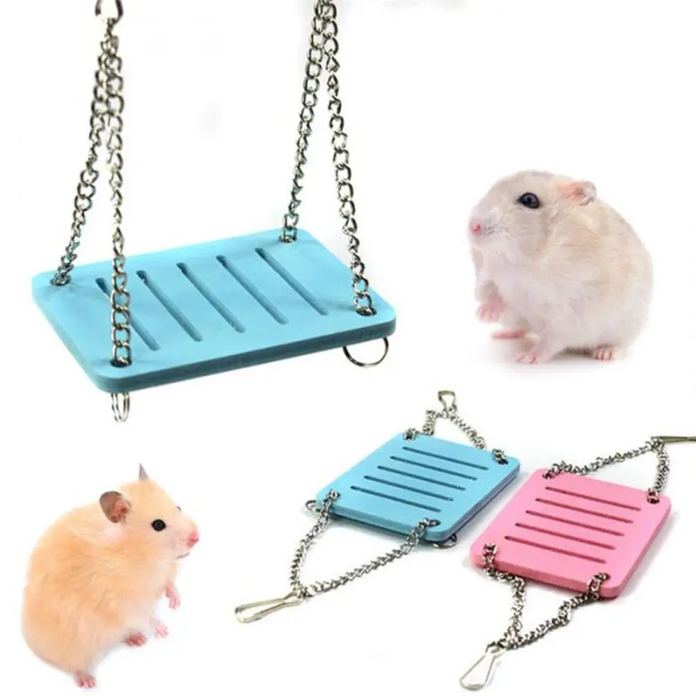 Small Parrot Hamster Swing Hanging Bed Shake Suspension House Props Pet Products Toy Bird Mouse Perch Accessories | Дом и сад