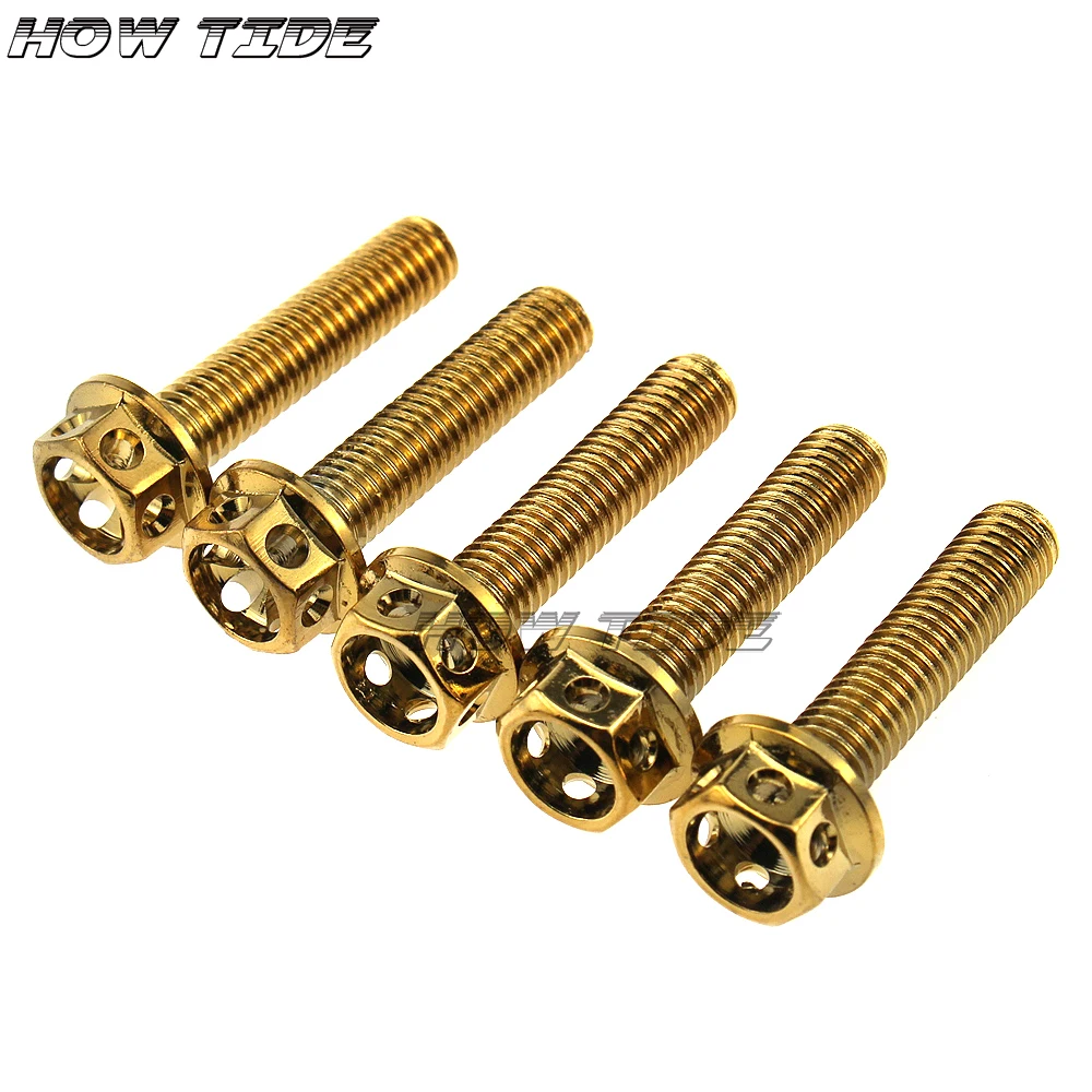 Новинка 2019 5 шт. титановый болт с наконечником M8 для Piaggio GTS 300 300/ie GTS300 | Автомобили и