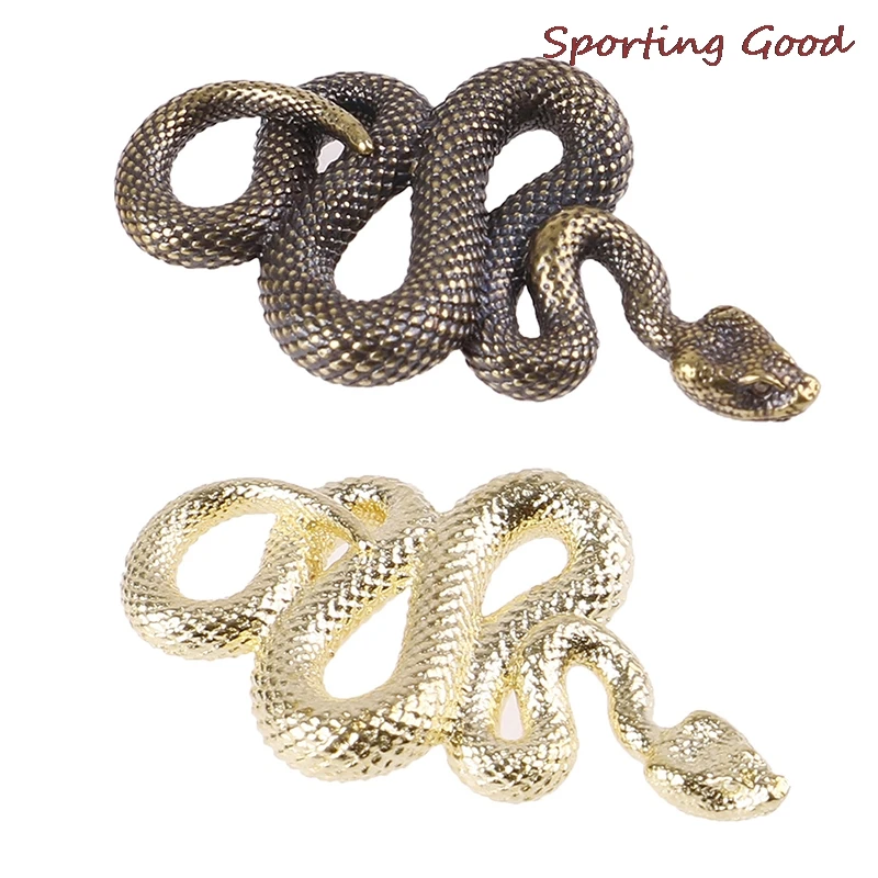 Мини латунный Металлический Брелок В Форме Змеи для ключей ручной работы Модный