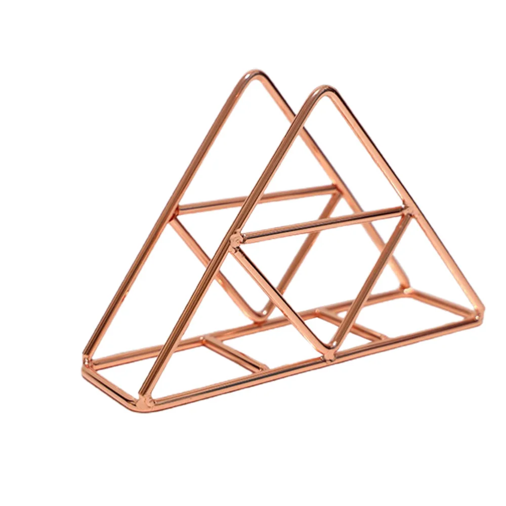 

Triangle Napkin Holders Luxury Retro Novelty Table Desk Decor Napkin Rack