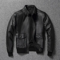yrfree shipping classic air force a2 style genuine leather coat men sales bomber cowhide jacket quality rider leather %ec%b2%9c%ec%97%b0 %ea%b0%80%ec%a3%bd