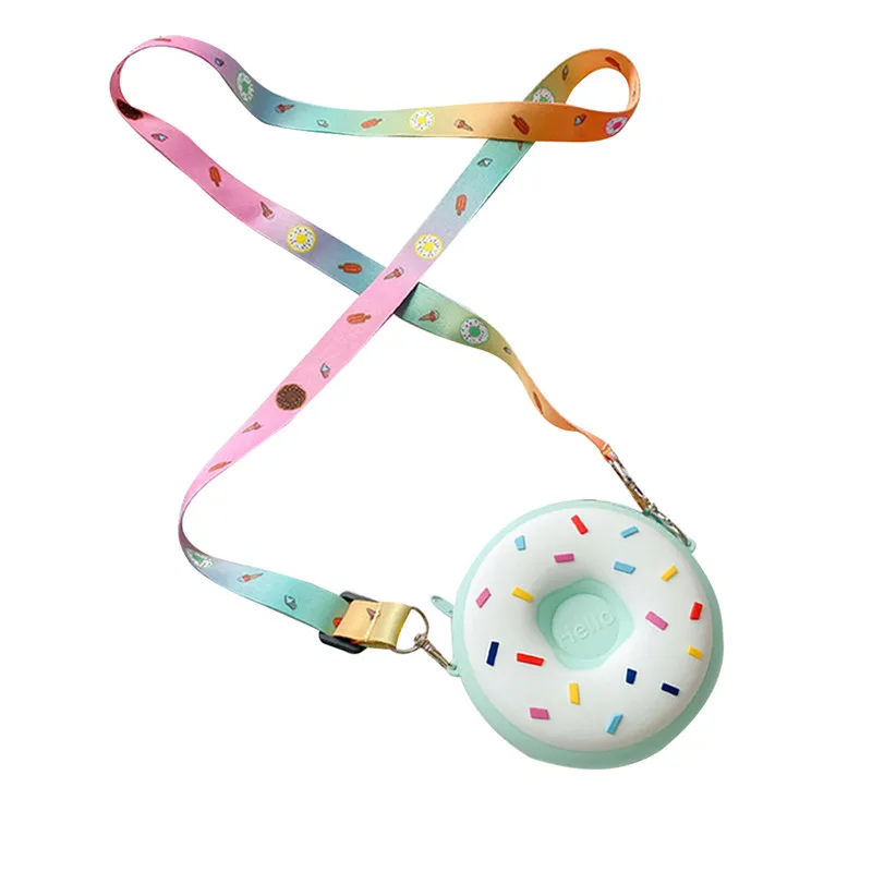 Резиновый мультяшный кошелек для маленьких детей милая сумка через плечо в форме