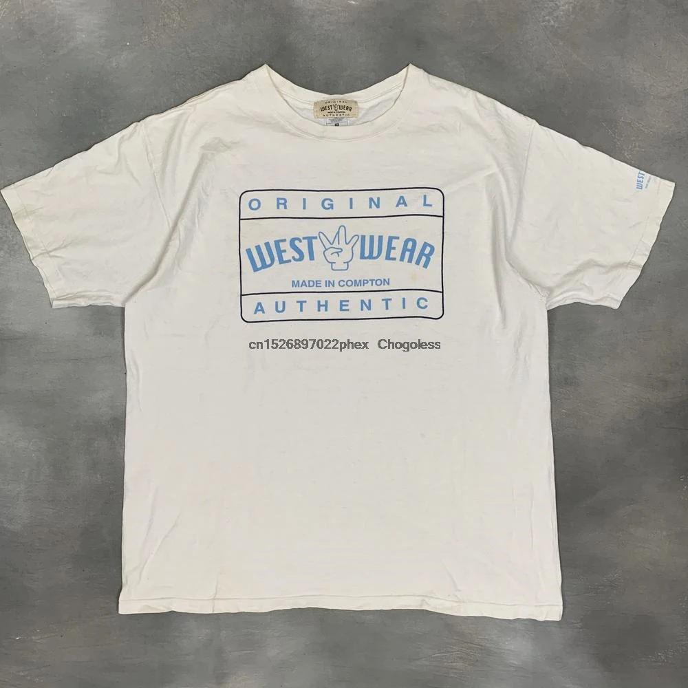 Редкий! Футболка Westwear 90-х сделанная в компане футболка 90s Gangsta футболки Dogg90s