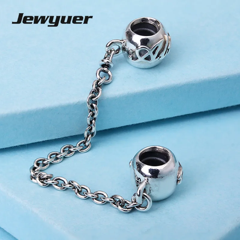 Женская цепочка из серебра 2017 пробы с шармами и бусинами | Украшения аксессуары