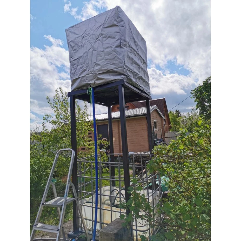 

CN Green Water Tank Cover Ton barrels Accessories 1000 Liter Container Aluminum Foil Waterproof Dustproof UV protection cover